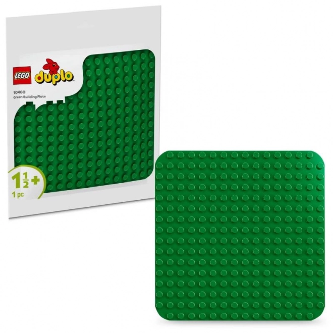 Lego Duplo plaque de construction verte