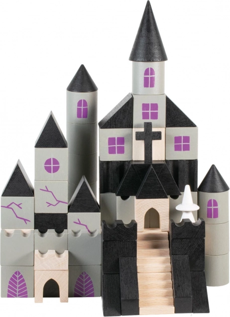 Jeu de construction en bois Château hanté