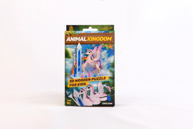 Puzzle 3D en bois Licorne