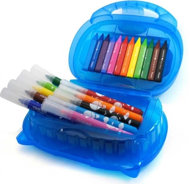 Set de coloriage pour jeunes enfants Valise avec crayons Colorpeps Jumbo Maped marqueurs