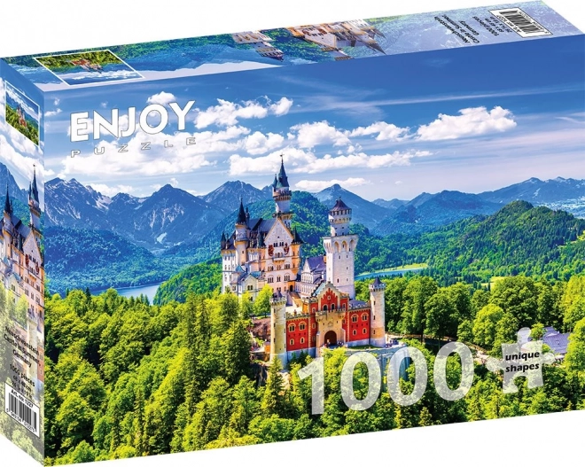 Puzzle Château de Neuschwanstein en été 1000 pièces