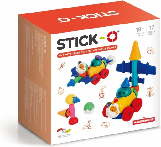 Jeu de construction magnétique Stick-O Mon premier set d’amis