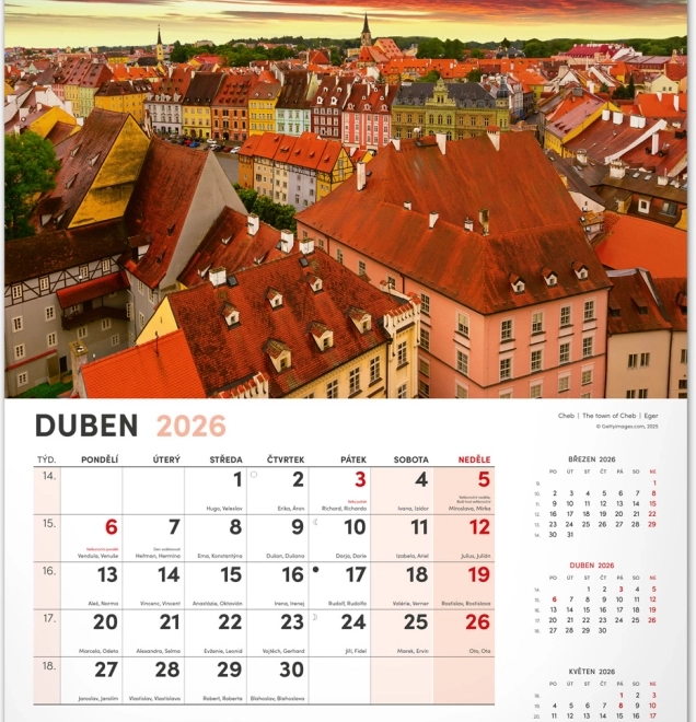 Calendrier mural Ma patrie 2026