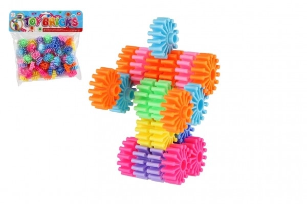 Jeu de construction coloré Rouages – 60 pcs