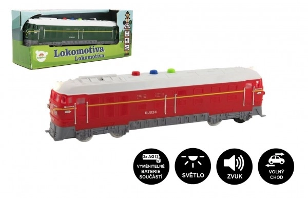 Locomotive en plastique avec effets lumineux et sonores