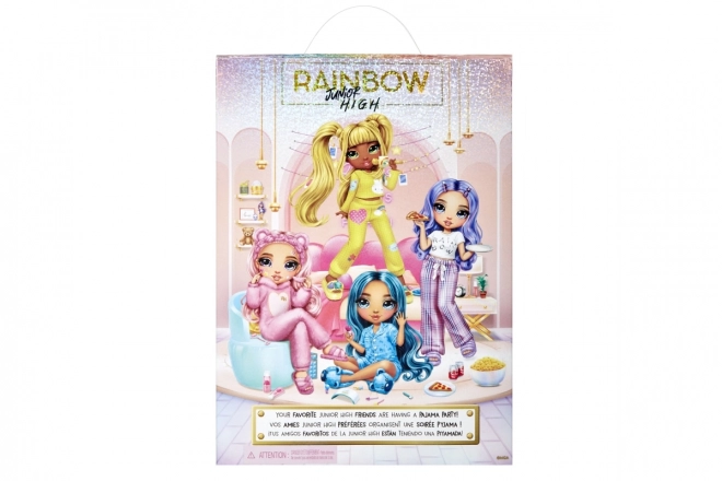 Marionnette Rainbow High Junior pour la Soirée Pyjama, Bella Rose