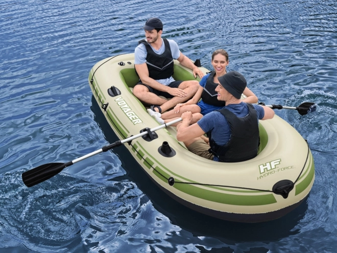 Embarcation gonflable pour 3 personnes avec rames Voyager X3