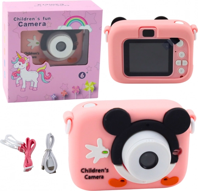 Appareil photo numérique pour enfants Souris Rose
