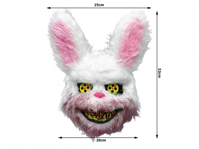 Masque de lapin effrayant créature d'Halloween