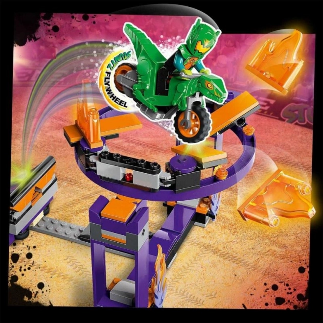 Défi cascade avec rampe et cerceau LEGO City Stuntz