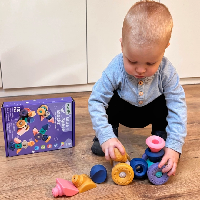 Woopie cubes sensorielles pour enfants, jeu de construction 13 pièces