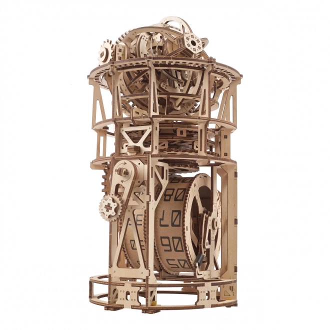 Ugears modèle mécanique en bois mécanisme d'horloge avec tourbillon