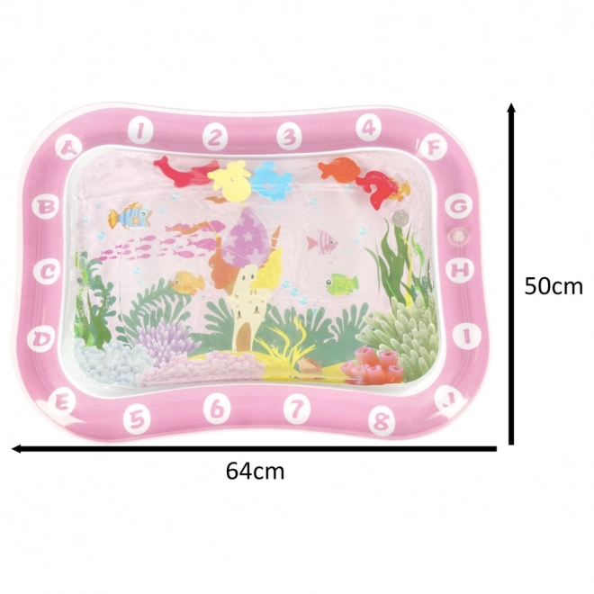 Tapis d'eau gonflable pour enfants avec motif du monde sous-marin