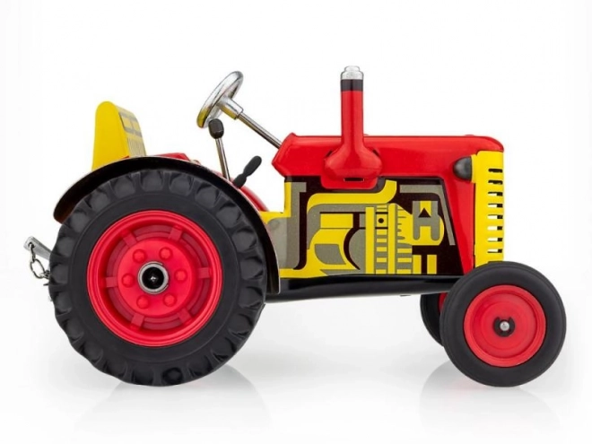 Tracteur Zetor rouge à clé métal 14cm 1:25 en boîte Kovap