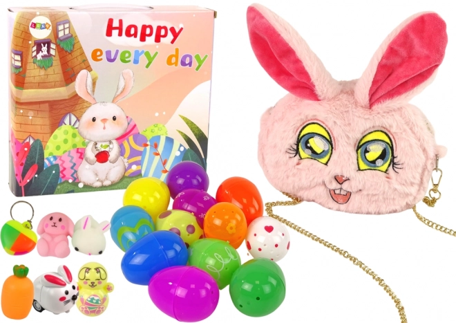 Ensemble de Jouets Fidget de Pâques Sac Lapin