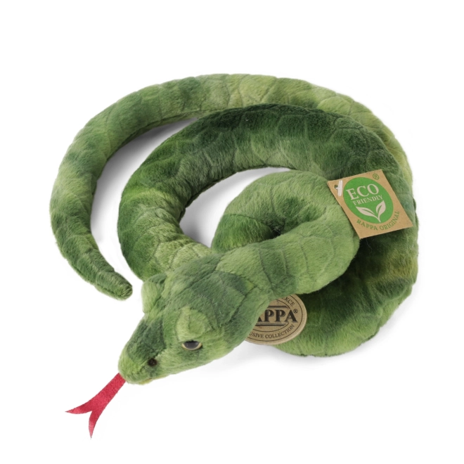 Serpent en peluche vert 90 cm ÉCO-FRIENDLY