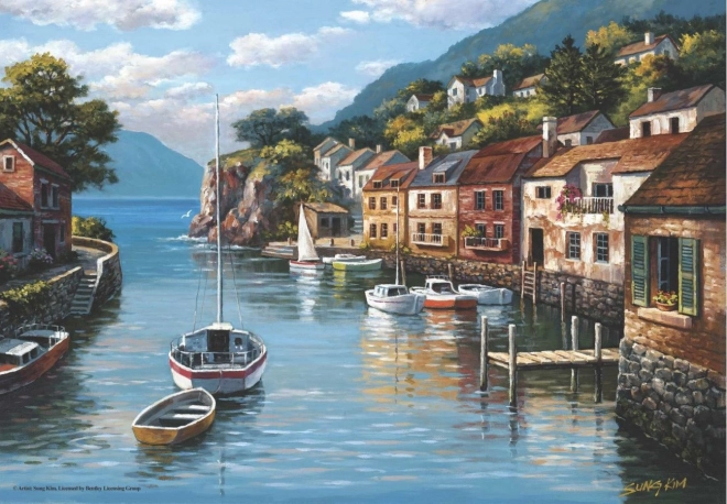 Puzzle Village sur l’eau 500 pièces