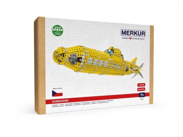Jeu de construction MERKUR Sous-marin 658 pièces dans une boîte 33x23x5,5 cm