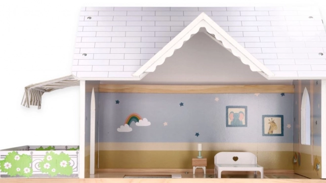 Grande maison de poupées en bois
