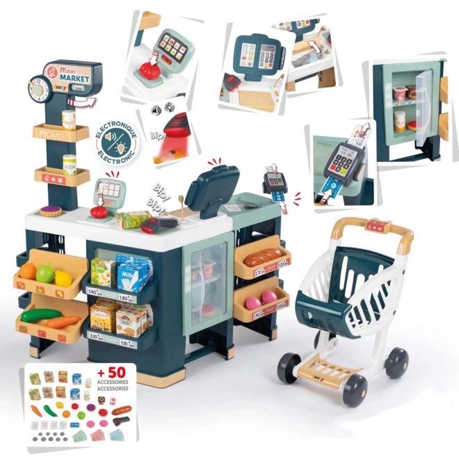 Supermarché pour Enfants SMOBY avec Caisse Électronique
