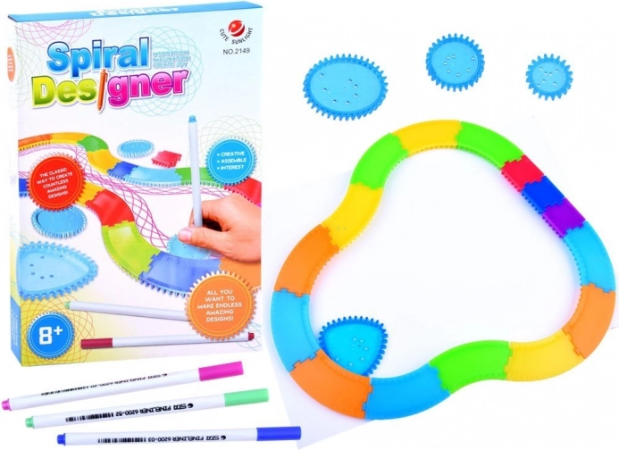 Spirographe – kit créatif de dessin de spirales