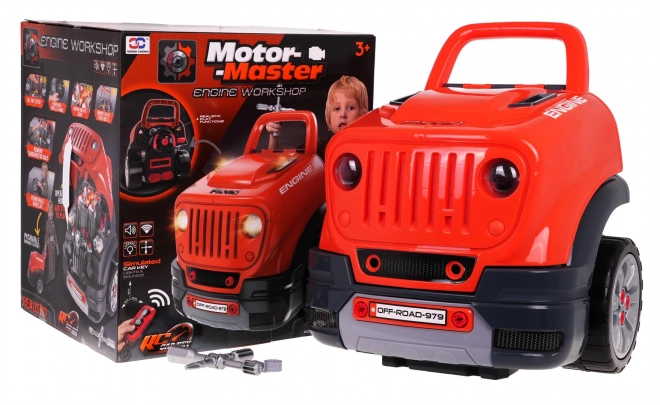 Maître Moteur DIY - kit pour petit mécanicien orange