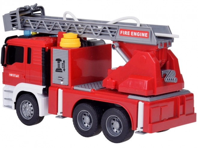 Camion de pompiers avec fonction d'eau et échelle mobile