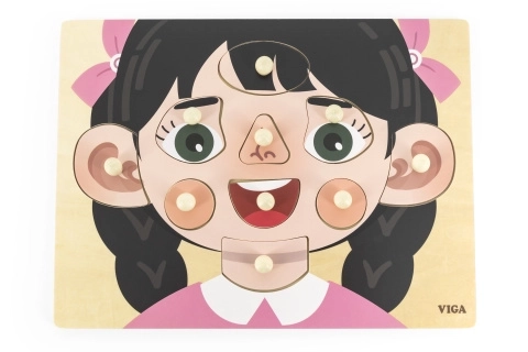 Puzzle en bois fille