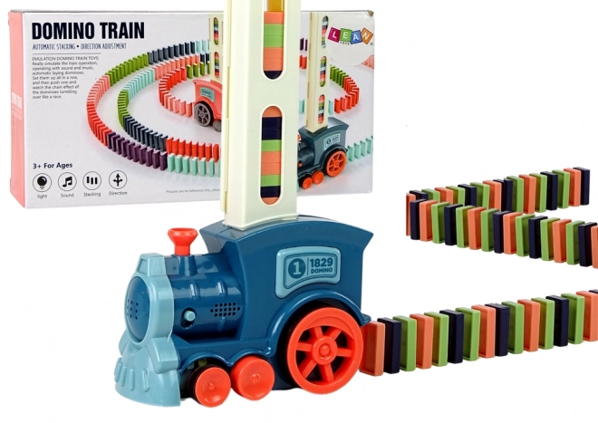 Locomotive interactive Train empilement domino son
