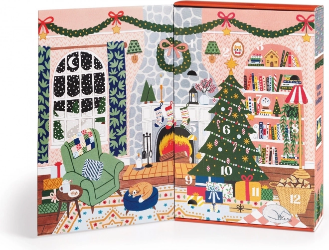 GALISON Calendrier de l'avent Puzzle chez soi pour Noël 12x42 pièces