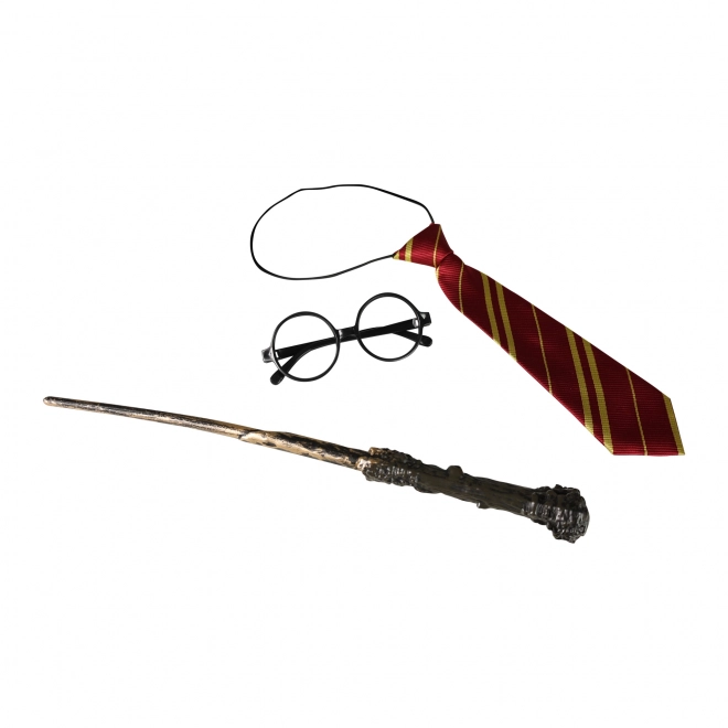 Ensemble de magicien avec lunettes et cravate