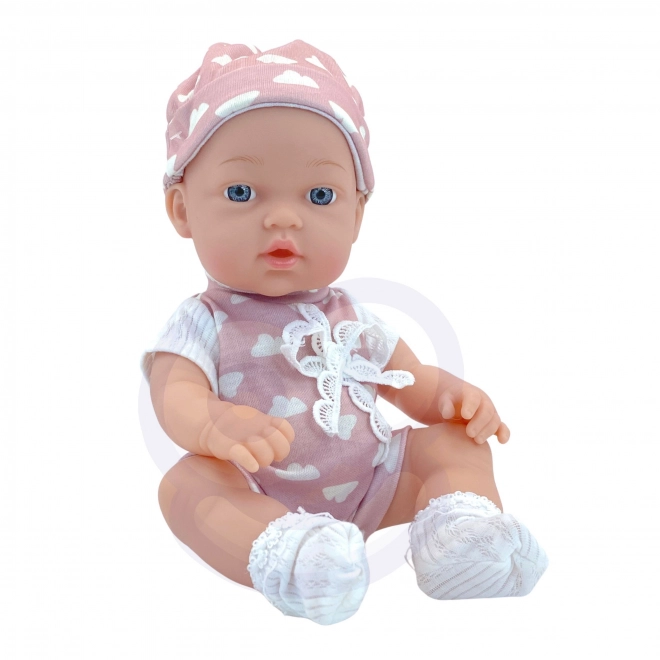 woopie royal adorable bébé en tenue rose 36 cm