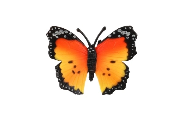 Papillon Monarque africain (vulgairement appelé) plastique zooted 7cm en sachet