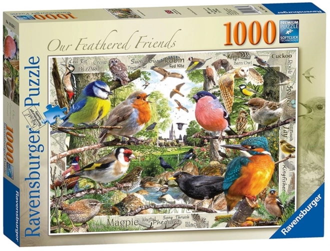Puzzle Nos amis à plumes 1000 pièces