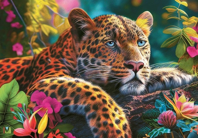 Puzzle Léopard couché 500 pièces