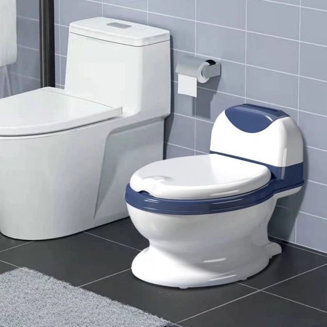 ECOTOYS Pot - Toilettes pour enfants - blanc, bleu