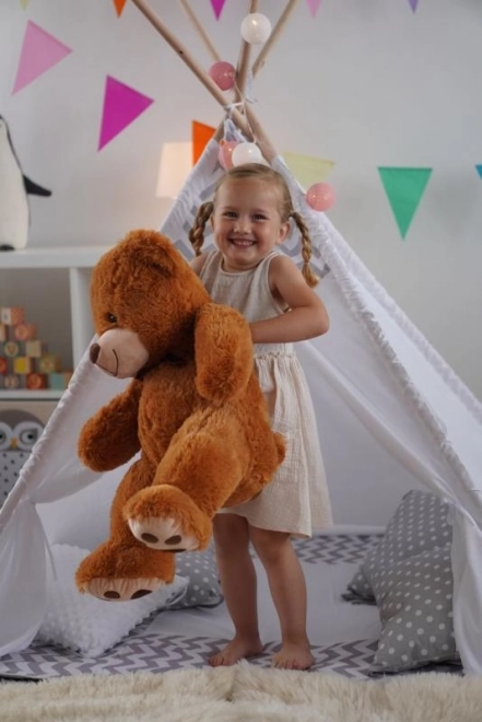 Ours en peluche 60 cm, brun foncé