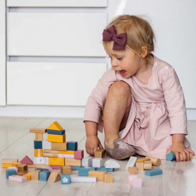 Jeu de construction en bois 60 blocs