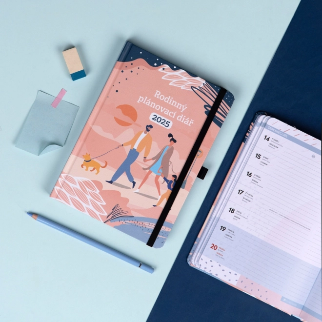 NOTIQUE Agenda Familiale – l'assistant de tous les parents 2025, 15 x 21 cm