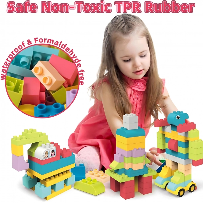 Kit de construction WOOPIE Grandes briques de construction pour enfants 86 pcs