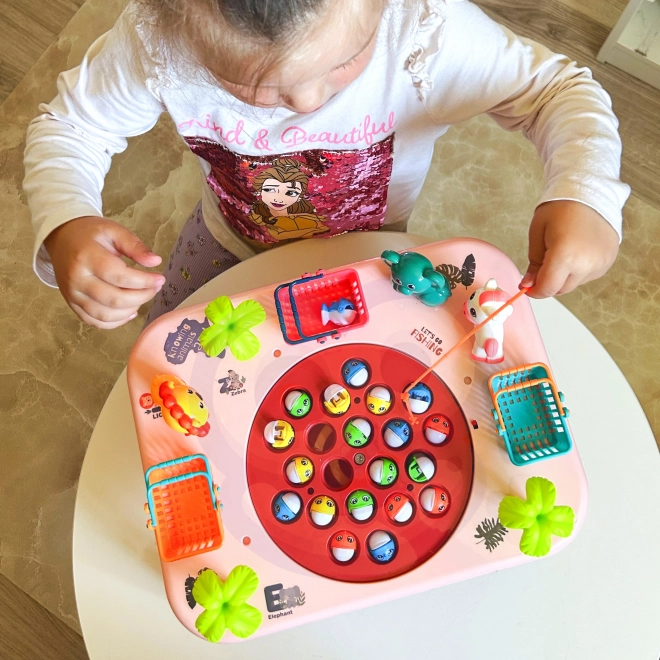 Jeu d’adresse Pêche Table Interactive Rose