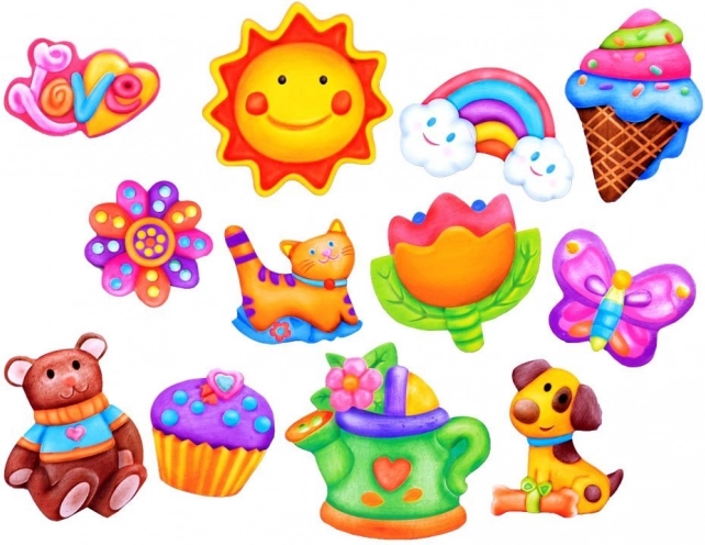 Des motifs 3D colorés que les enfants adorent