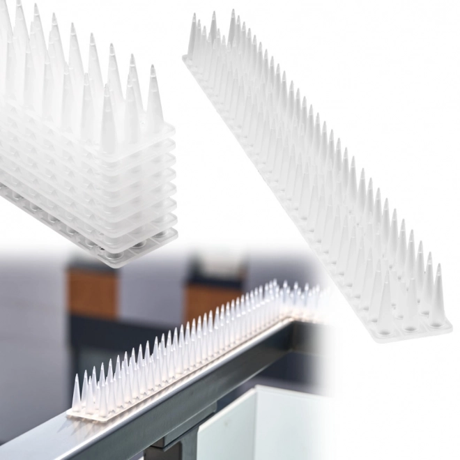 Pointes en plastique contre les pigeons blanches