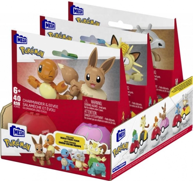 Méga Pokémon Pokéball ensemble 2 pcs Salamèche et Évoli