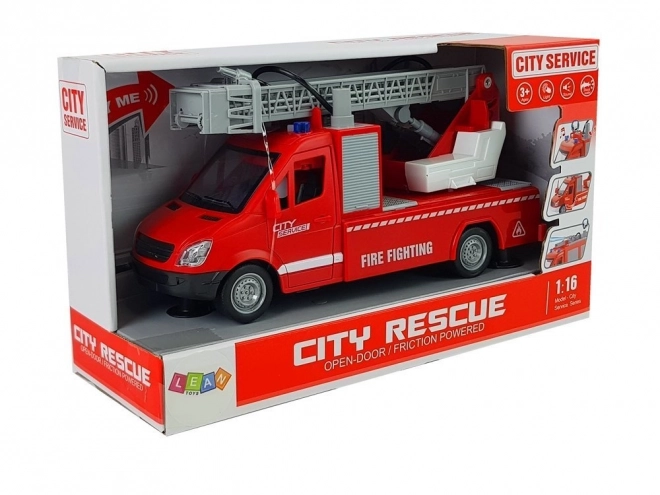 Camion de pompier à friction 1:16