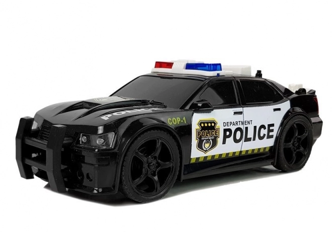 Voiture de police 1:20 Son Fricatif Effets Lumières Noir