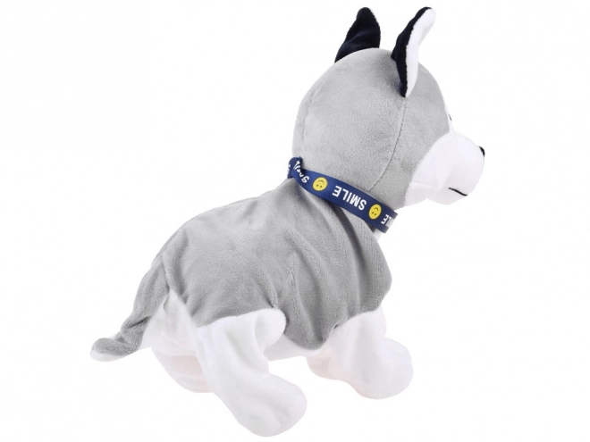 Chien Husky en peluche interactif