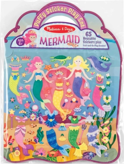 autocollants en mousse réutilisables avec sirènes de mer MELISSA & DOUG