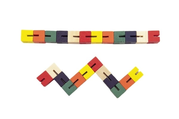 Casse-tête serpent en bois Teddies