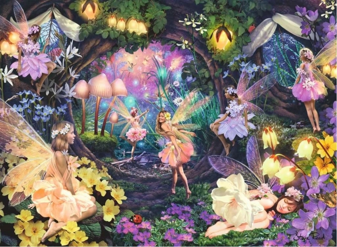 Puzzle magique Ravensburger jardin enchanté 100 pièces